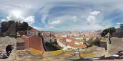 Fotografía: Lisboa desde la torre inferior del castillo de San Jorge en 360 grados