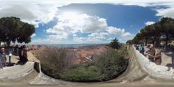Fotografía: La parte inferior del castillo de San Jorge en 360 grados