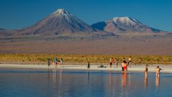 Aprovechando para probar la laguna Cejar, que por cierto, está bien fresca