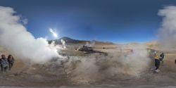 Los geiseres del Tatio en 360 grados