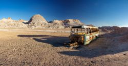 El ya mítico autobus abandonado en el valle de la Luna