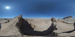 La gran duna vista desde el otro lado en 360 grados