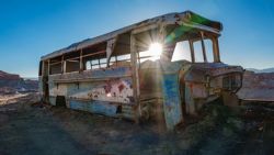 Nos costó incluso con track, pero llegamos al bus abandonado