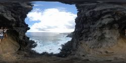 Primera salida al mar de las cuevas de lava en 360 grados