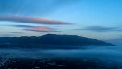 Fotografía: Anocheciendo sobre El Paso y Cumbre Vieja