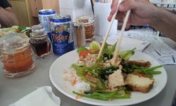 Primeras comidas que probamos al llegar