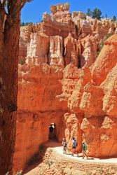 Pasos entre formaciones en Bryce Canyon