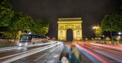 Es difícil hacer una foto del Arco del Triunfo en Paris sin gente