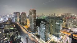 Vista nocturna de Tokio