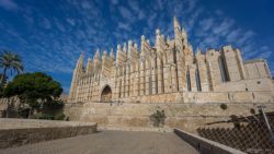 Vista exterior de la catedral de Palma de Mallorca