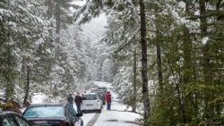 Encerrados en el Hosquillo tras una nevada